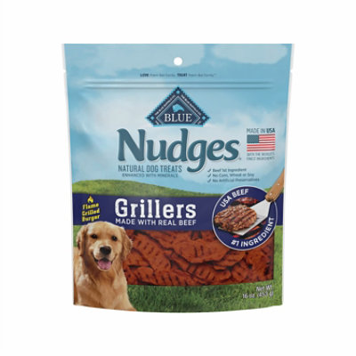 Blue Nudges Grillers Natural Beef Dog Treats - 16 Oz - Image 1