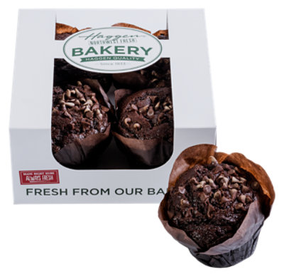 Haggen Chocolate Chip Muffins - 4 Count - Image 1