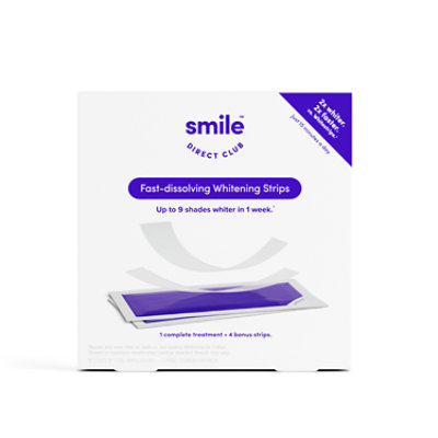 Smile Direct Club Fast Dissolving Whitening Strips Treatment - Each - Image 1