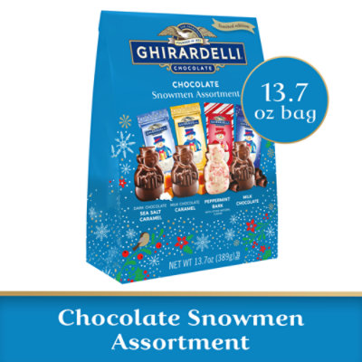 Ghirardelli Chocolate Snowmen Assortment Bag - 13.7 Oz - safeway