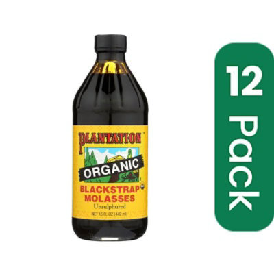 Plantation Organic Blackstrap Molasses Syrup 15 Oz Pack 12 Packs Total Safeway 9461