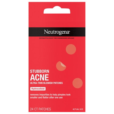 Neutrogena Stubborn Acne Patches Facial Patches for Blemishes - 24 Count - Image 1