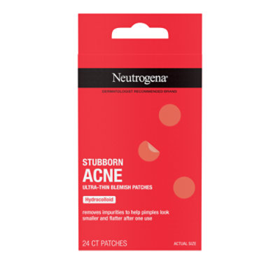 Neutrogena Stubborn Acne Hydrocolloid Blemish Patches - 24 Count - Image 1