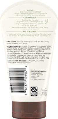 Aveeno Non Gmo Oat Daily Moisturizing Face Cream For Dry Skin - 5.5 Oz - Image 5