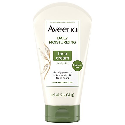 Aveeno Non Gmo Oat Daily Moisturizing Face Cream For Dry Skin - 5.5 Oz - Image 2