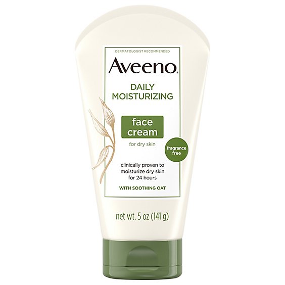 Aveeno Non Gmo Oat Daily Moisturizing Face Cream For Dry Skin - 5.5 Oz