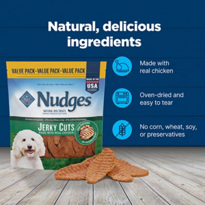 Blue Nudges Jerky Cuts Natural Chicken Dog Treats - 36 Oz - Image 7