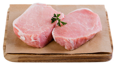 Haggen All Natural Raised in the USA Boneless Pork Loin Chops - 1 Lb - Image 1