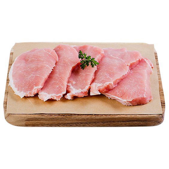 Haggen All Natural Raised in the USA Thin Cut Boneless Pork Loin Chops - 1 Lb