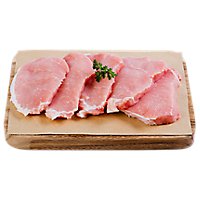 Haggen All Natural Raised in the USA Thin Cut Boneless Pork Loin Chops - 1 Lb - Image 1