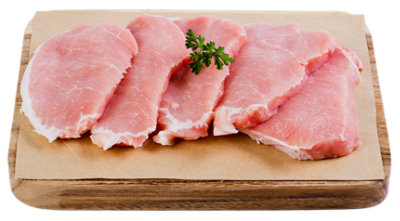 Haggen All Natural Raised in the USA Thin Cut Boneless Pork Loin Chops - 1 Lb - Image 1
