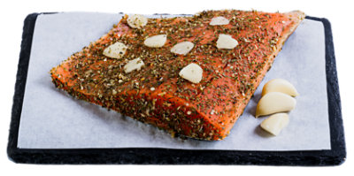 Haggen Garlic and Herb Marinated Wild Sockeye Salmon Fillet - 1 Lb - Image 1