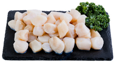 Sea Scallops Under 10 Count Per Pound Large Wild Previously Frozen - 1 Lb - Image 1