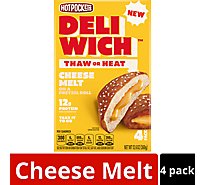 Hot Pockets Deliwich Cheese Melt Frozen Deli Sandwiches 4 Count - 12.6 Oz