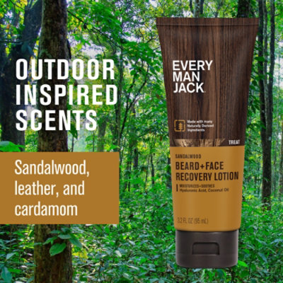 Every Man Jack Sandalwood Beard And Face Lotion For Men - 3.2 Oz - Image 3