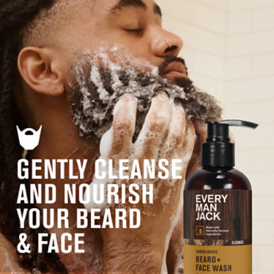 Every Man Jack Sandalwood Beard And Face Wash For Men - 6.7 Fl. Oz. - Image 2