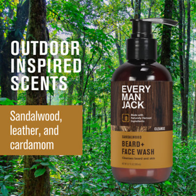 Every Man Jack Sandalwood Beard And Face Wash For Men - 6.7 Fl. Oz. - Image 5