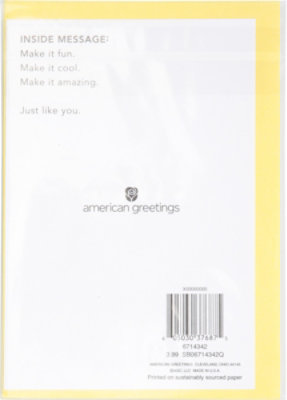 American Greetings Confetti Birthday Card - Each - Image 2