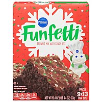 Pillsbury Funfetti Holiday Fudge Brownie - 19.4 Oz - Image 3