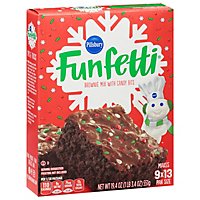 Pillsbury Funfetti Holiday Fudge Brownie - 19.4 Oz - Image 1