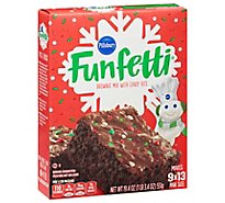 Pillsbury Funfetti Holiday Fudge Brownie - 19.4 Oz