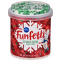 Pillsbury Funfetti Holiday Red Frosting - 15.6 Oz - Image 3