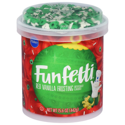 Pillsbury Funfetti Holiday Red Frosting - 15.6 Oz - Image 3