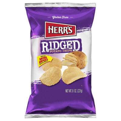 Herr's Ridged Potato Chips - 8 Oz - Image 3