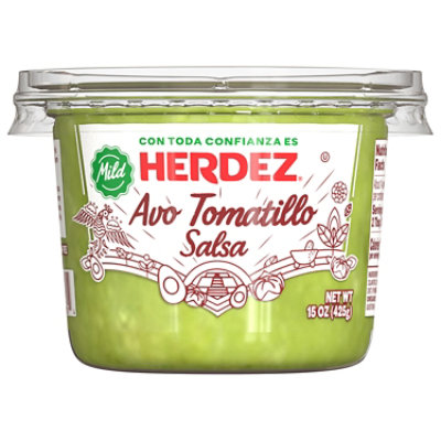 Herdez Avocado Tomatillo Salsa Cup - 15 Oz - Image 1
