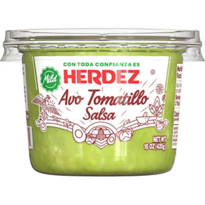 Herdez Avocado Tomatillo Salsa Cup - 15 Oz - Image 1