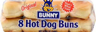 Bunny Plain Hot Dog Bun - 12 Oz - Image 2
