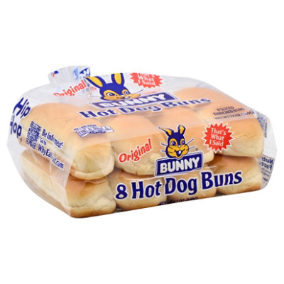 Bunny Plain Hot Dog Bun - 12 Oz - Image 1