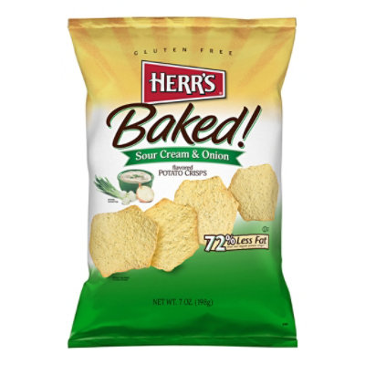 Herr's Sour Cream & Onion Baked Crisps - 7 Oz - Image 3