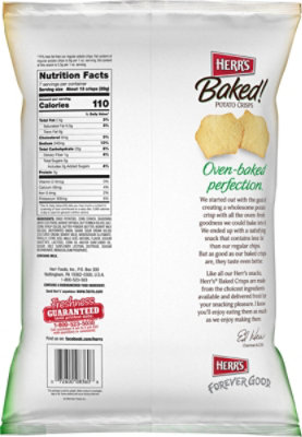 Herr's Sour Cream & Onion Baked Crisps - 7 Oz - Image 6