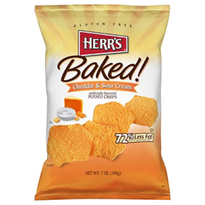 Herr's Cheddar & Sour Cream Baked Crisps - 7 Oz - Image 3