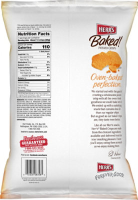 Herr's Cheddar & Sour Cream Baked Crisps - 7 Oz - Image 6