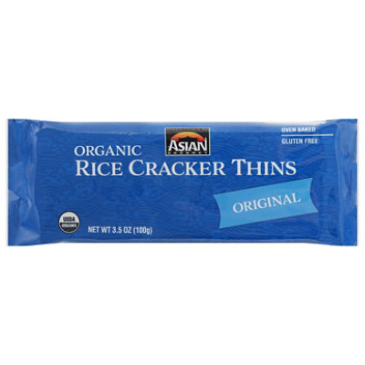 Asian Gourmet Organic Rice Cracker Thins - 3.5 Oz - Image 3