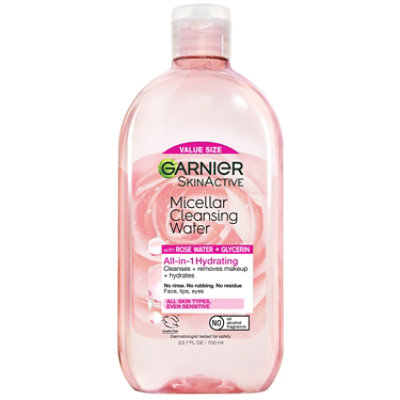 Garnier SkinActive Micellar Water Rose Cleansing Micellar Water Hydrating - 23.7 Fl. Oz. - Image 1
