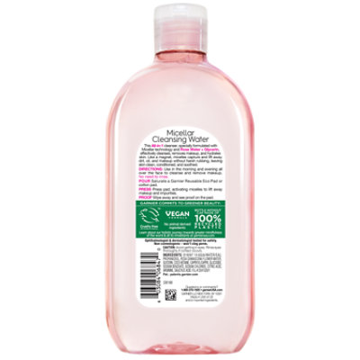 Garnier SkinActive Micellar Water Rose Cleansing Micellar Water Hydrating - 23.7 Fl. Oz. - Image 3