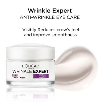 L'Oreal Paris Wrinkle Expert 55+ Anti-Wrinkle Eye Treatment - 0.5 Oz - Image 5