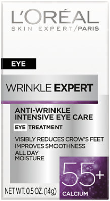 L'Oreal Paris Wrinkle Expert 55 Plus Anti Wrinkle Eye Treatment - 0.5 Oz - Image 2