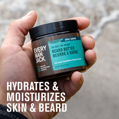 Every Man Jack Subtle Sea Salt Fragrance With Shea Butter And Coconut Oil Beard Butter - 4 Oz - Image 2