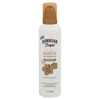 Hawaiian Tropic Sunless Tan One Hour Express Tanning Foam 7 Oz Safeway