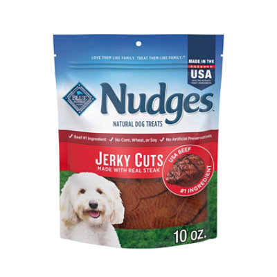 Blue Buffalo Nudges Jerky Cuts Dog Treats with Natural Ingredients Steak - 10 Oz - Image 1