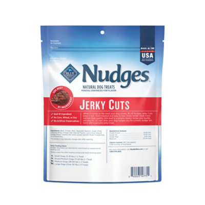 Blue Buffalo Nudges Jerky Cuts Dog Treats with Natural Ingredients Steak - 10 Oz - Image 2