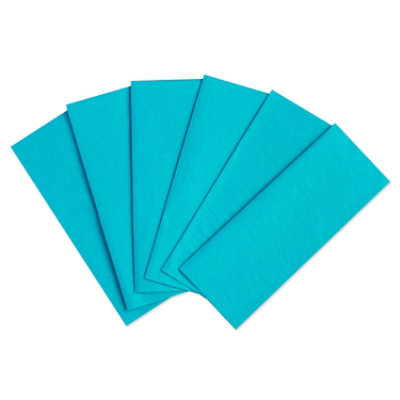 American Greetings Turquoise Tissue Paper 6 Sheets - Each - Image 1