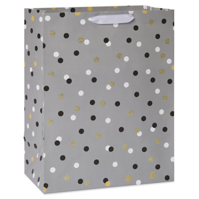 American Greetings Glitter Polka Dots Large Gift Bag - Each - Image 1