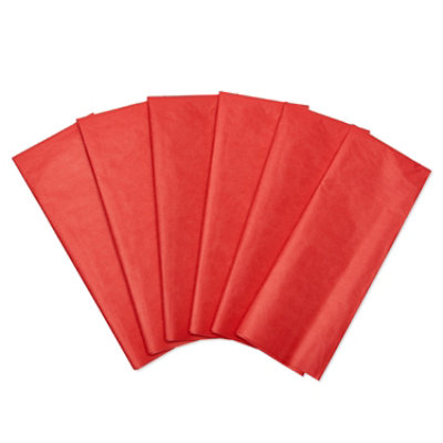 American Greetings Red Tissue Paper 6 Sheets - Each - Image 1