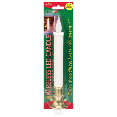 Brite Star 9.5 Inch LED White Candle - Each - Image 1