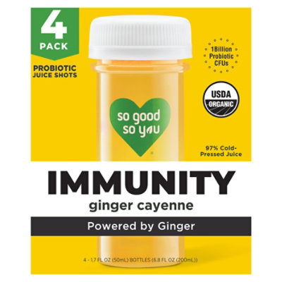 So Good So You Immunity Ginger Cayenne Shot - 4-6.8 Fl. Oz. - Image 1